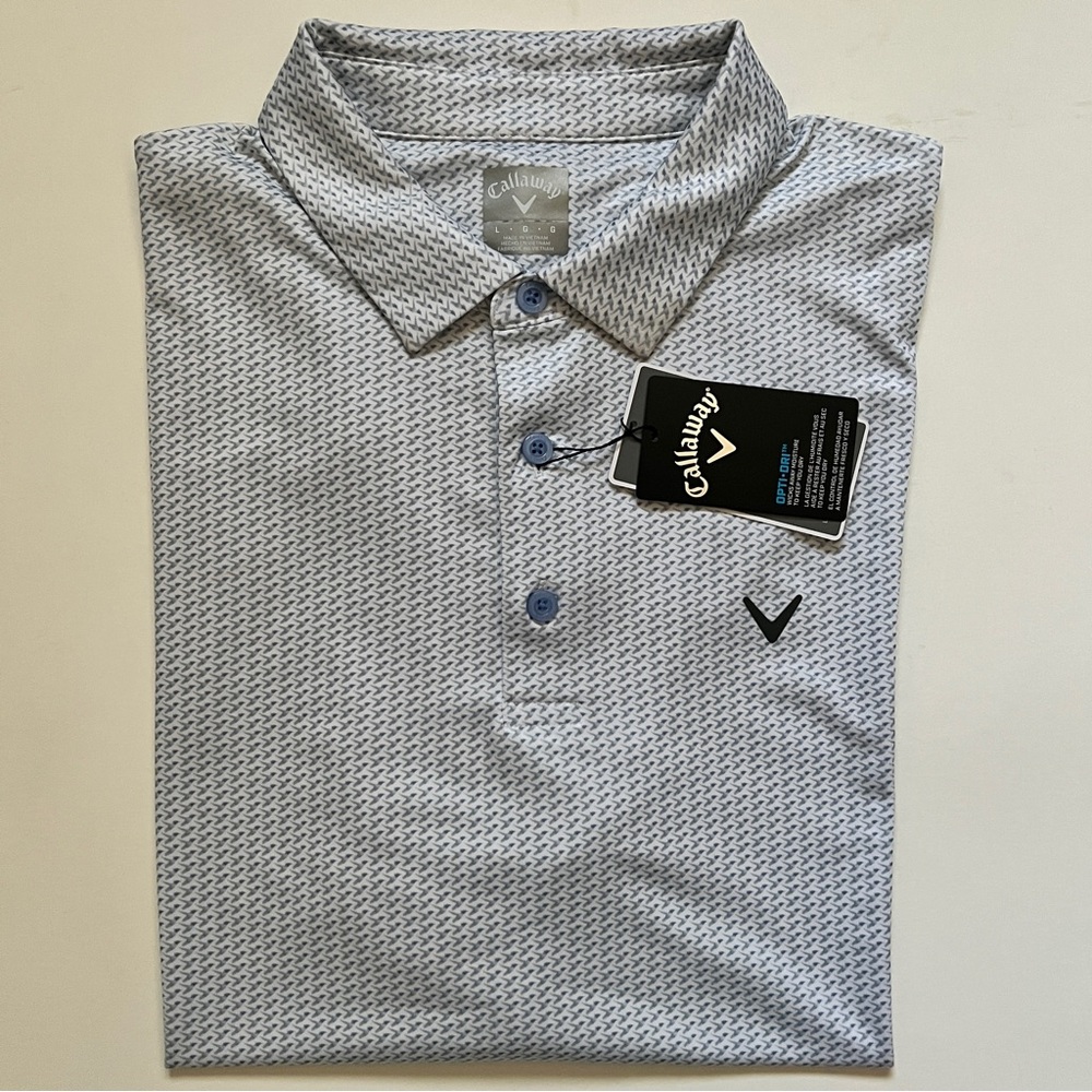 Callaway Blue and Gray Golf Polo Shirt